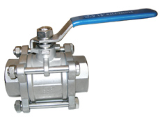 1000PSI型三片式全径球阀